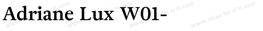 Adriane Lux W01字体转换